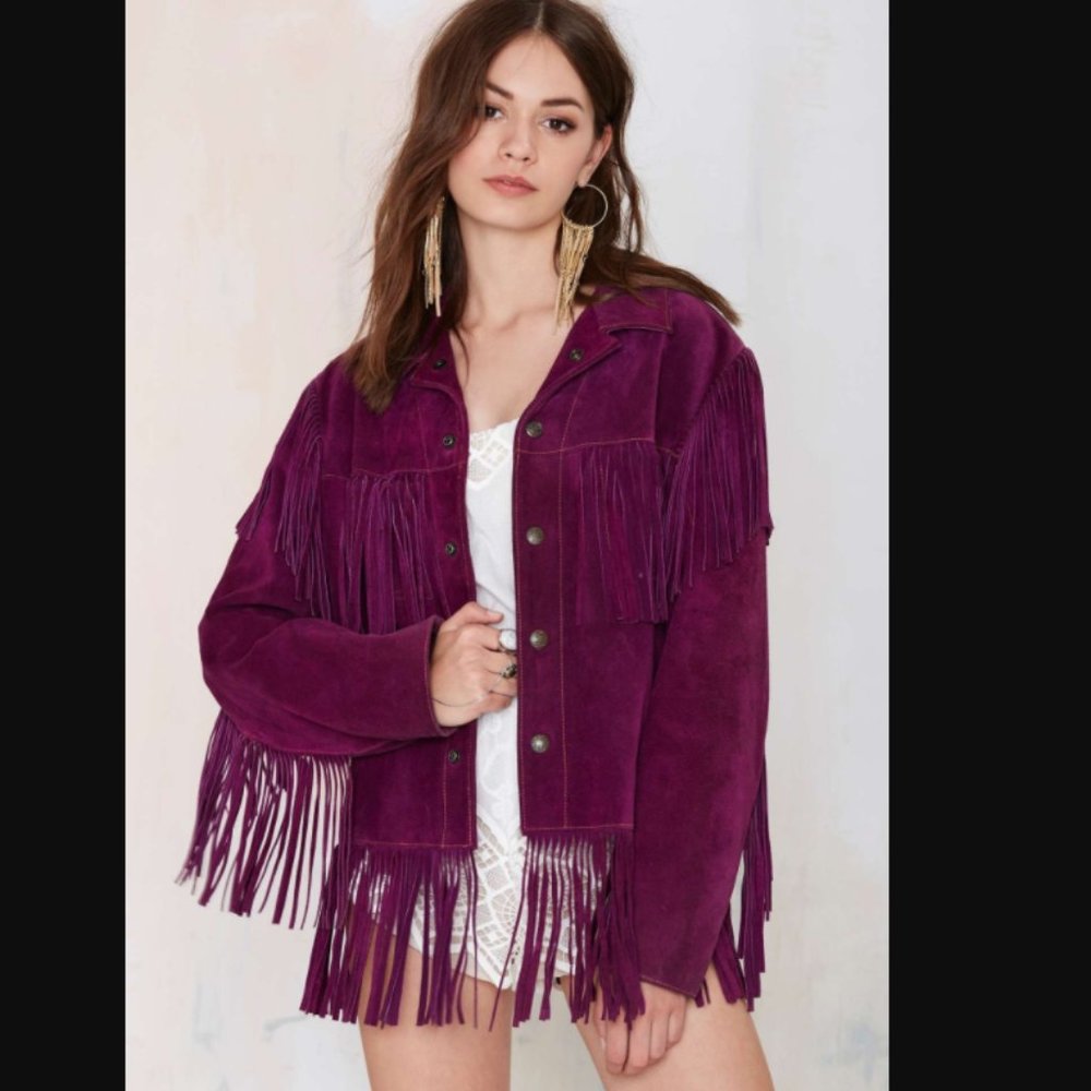 ISO!! Nasty Gal Suede Fringe Jacket